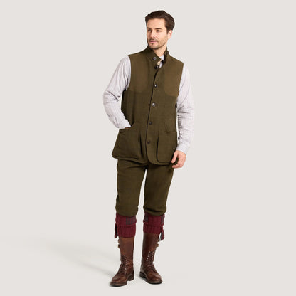Purdey Hi-Collar Tweed Shooting Vest Fredrick Box Check