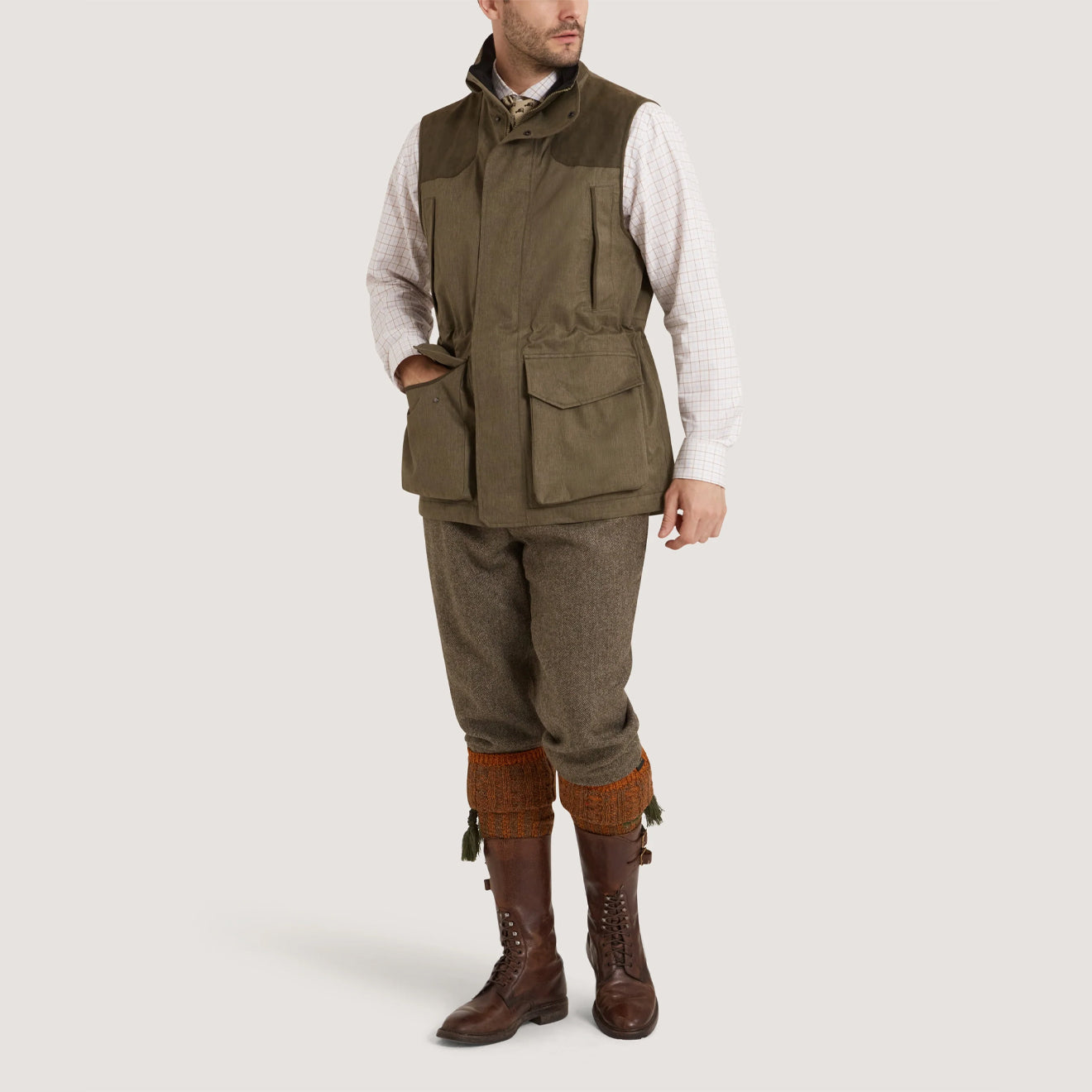 Purdey Jameson Gilet Drab - The Sporting Lodge