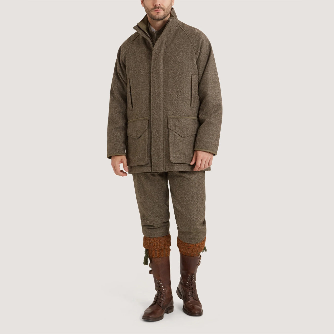 Purdey Lightweight Tweed Field Coat Acorn - The Sporting Lodge