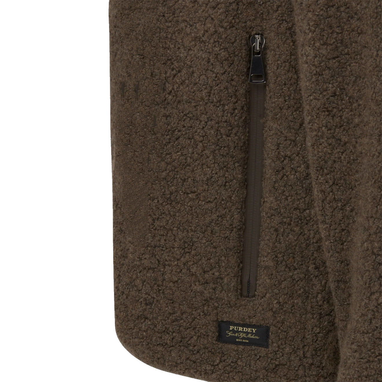 Purdey Merino Purdey Fleece Jacket Walnut - The Sporting Lodge