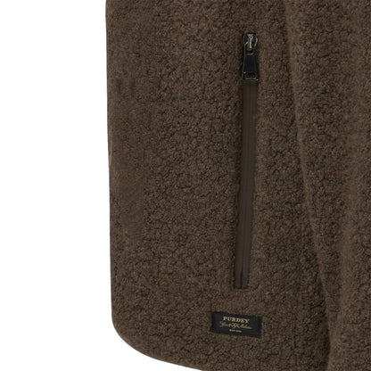 Purdey Merino Purdey Fleece Jacket Walnut - The Sporting Lodge