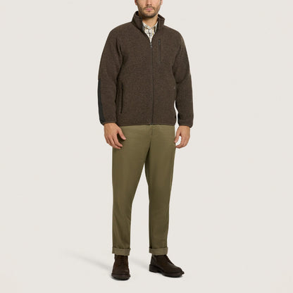 Purdey Merino Purdey Fleece Jacket Walnut - The Sporting Lodge
