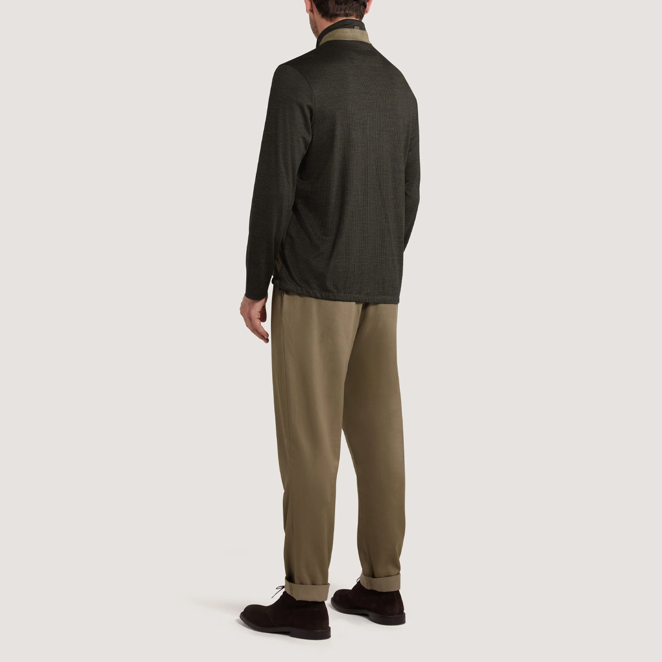 Purdey Merino Tech Jersey Jacket Loden - The Sporting Lodge