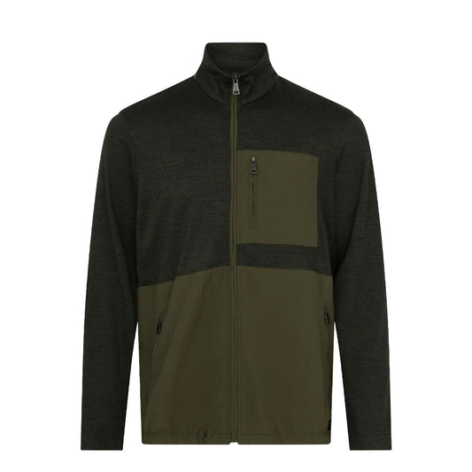 Purdey Merino Tech Jersey Jacket Loden - The Sporting Lodge