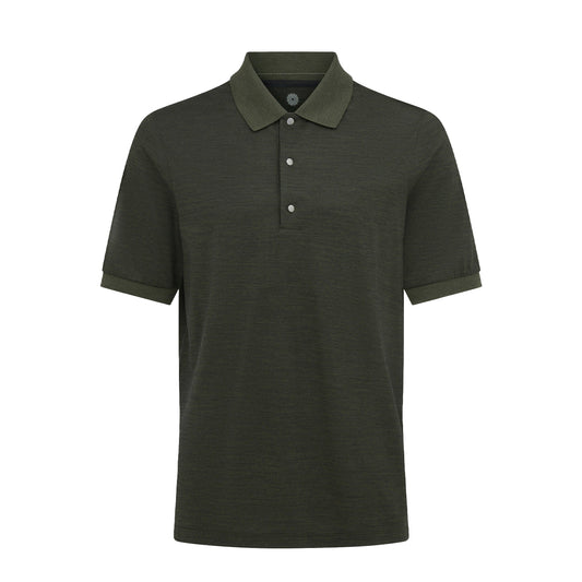 Purdey Merino Tech Pique Polo Loden - The Sporting Lodge