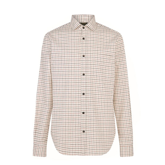 Purdey Shooting Tattersall Shirt Hazelnut