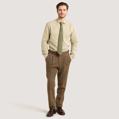 Purdey Shooting Tattersall Shirt Sage