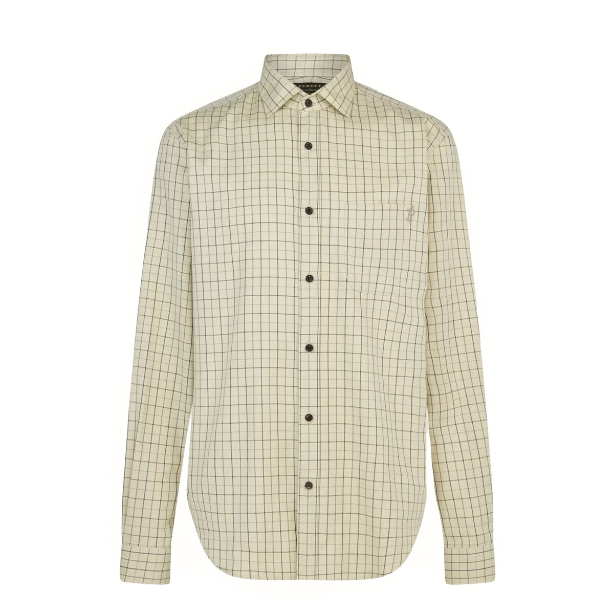 Purdey Shooting Tattersall Shirt Sage