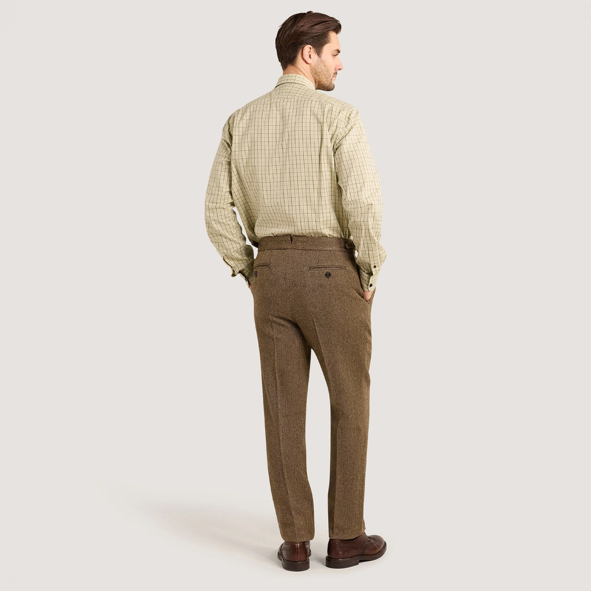 Purdey Shooting Tattersall Shirt Sage