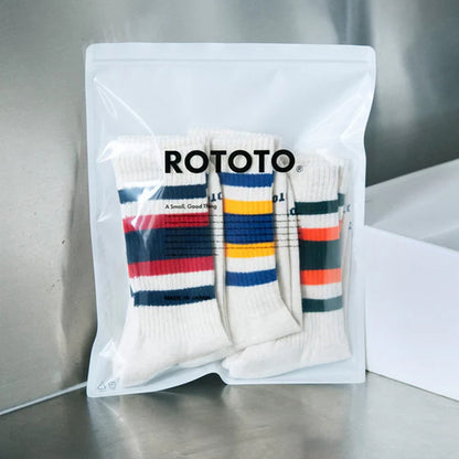 ROTOTO 3 Pack Everyday Athletic Socks Pack A Multi