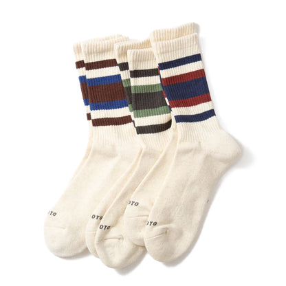 ROTOTO 3 Pack Everyday Athletic Socks Pack B Multi
