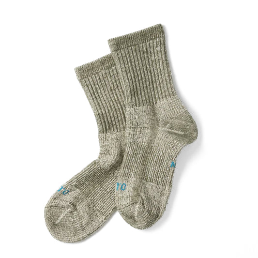 ROTOTO Double Face Mini Crew Socks Organic Cotton Olive
