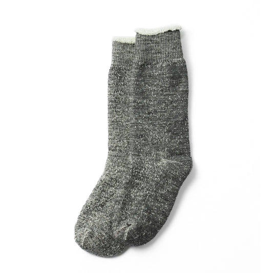 ROTOTO Double Face Room Socks Shaggy Pile Charcoal