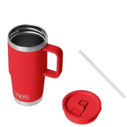 YETI  Rambler 20 Oz Travel Straw Mug Rescue Red - The Sporting Lodge