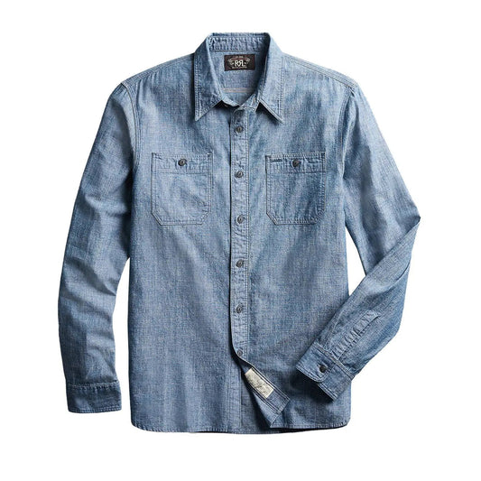 RRL by Ralph Lauren Cameron Workshirt Chambray L/S Rinse