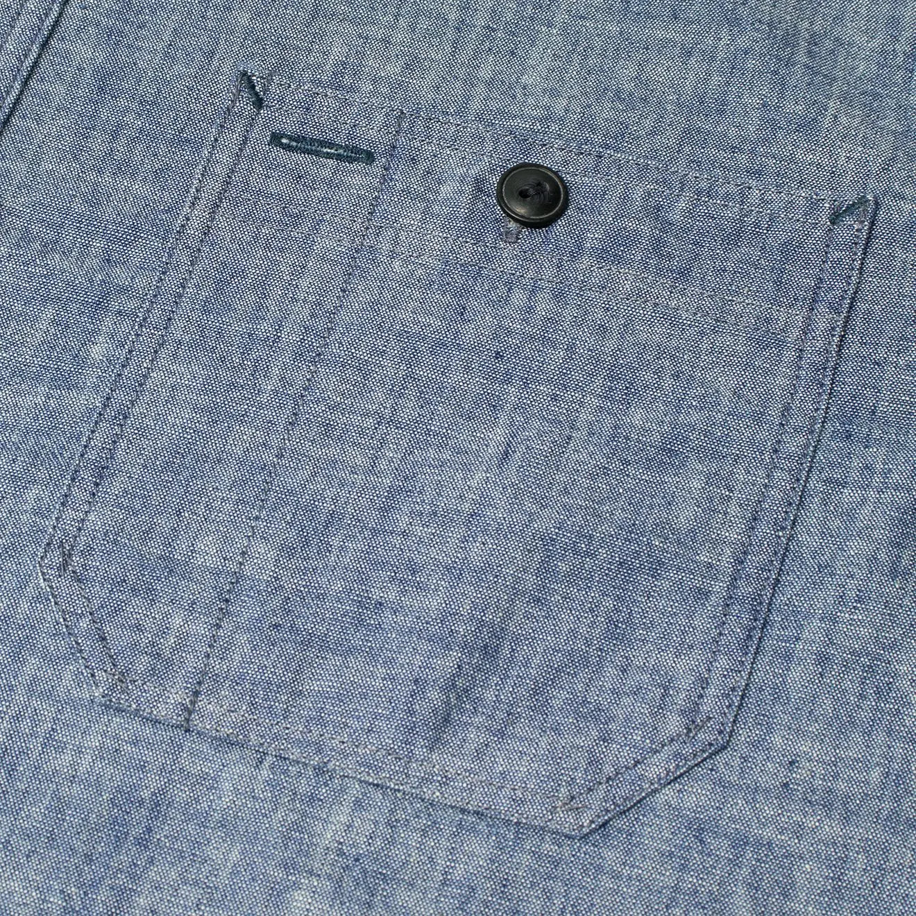 RRL by Ralph Lauren Cameron Workshirt Chambray L/S Rinse - The Sporting Lodge