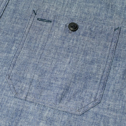 RRL by Ralph Lauren Cameron Workshirt Chambray L/S Rinse - The Sporting Lodge