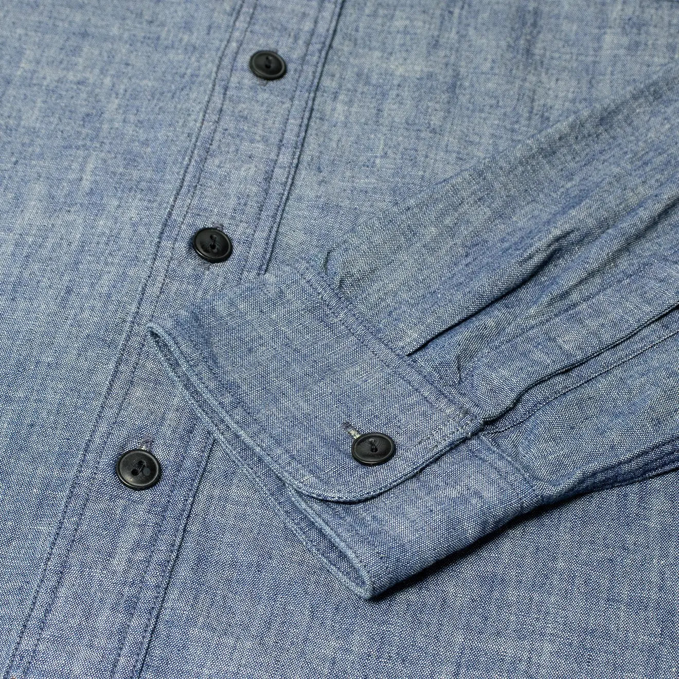 RRL by Ralph Lauren Cameron Workshirt Chambray L/S Rinse - The Sporting Lodge