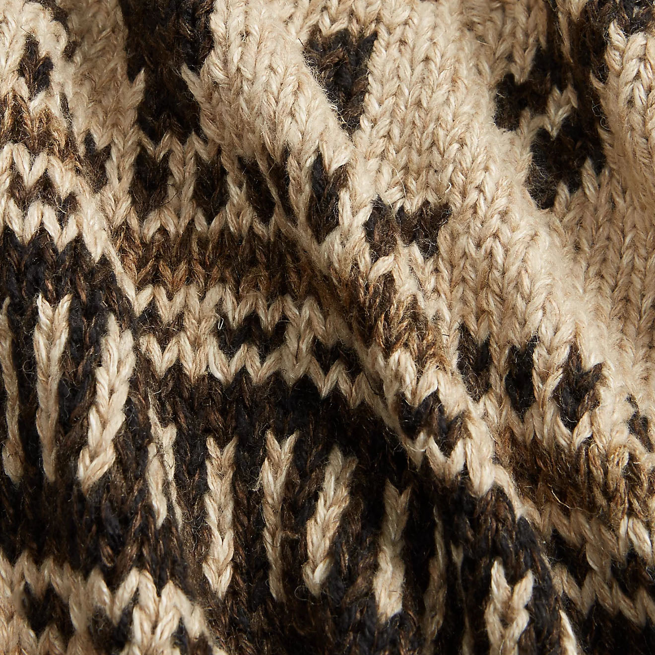 RRL by Ralph Lauren Hand-Knit Linen-Blend Cardigan Brown Tan Multi-5