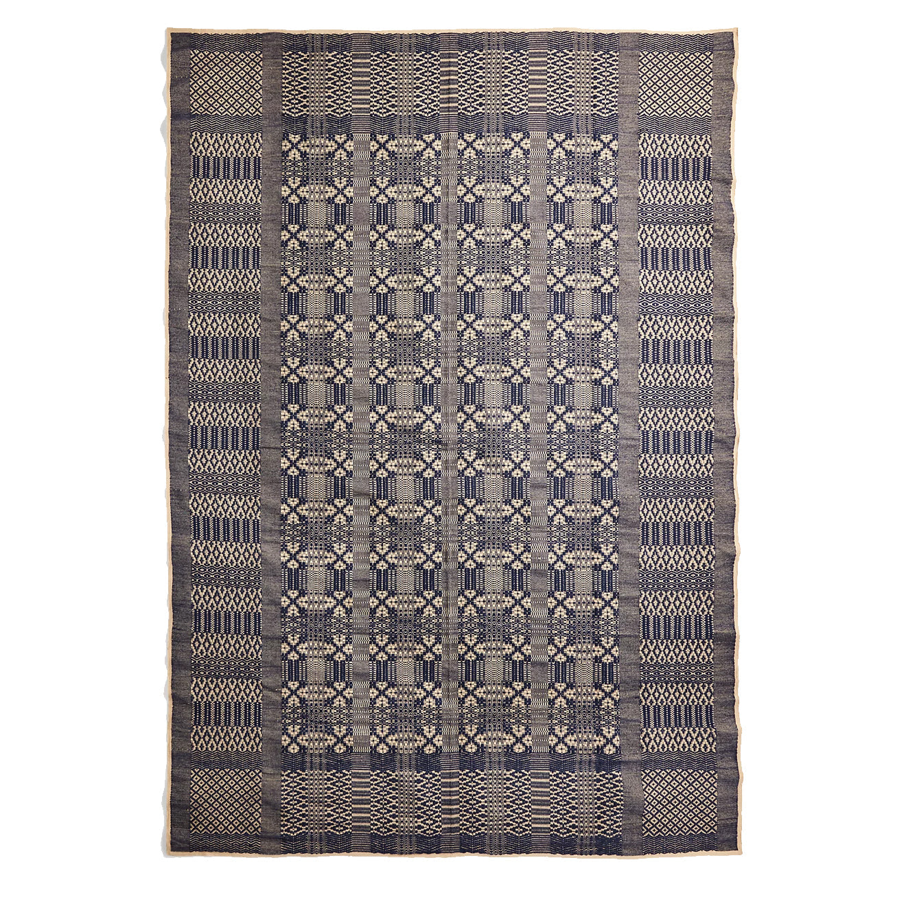RRL by Ralph Lauren Handwoven Jacquard Rug Navy / Cream