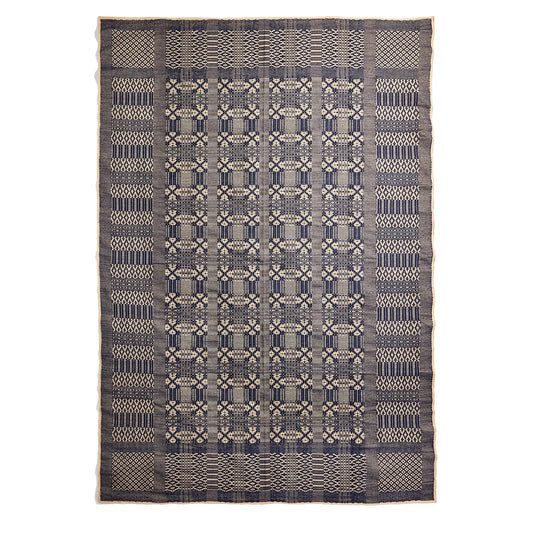 RRL by Ralph Lauren Handwoven Jacquard Rug Navy / Cream