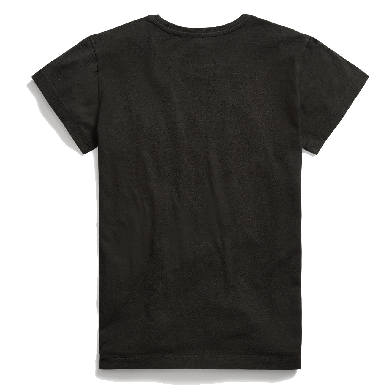 RRL by Ralph Lauren Womens Logo Cotton Jersey Tee Faded Black Canvas - The Sporting Lodge