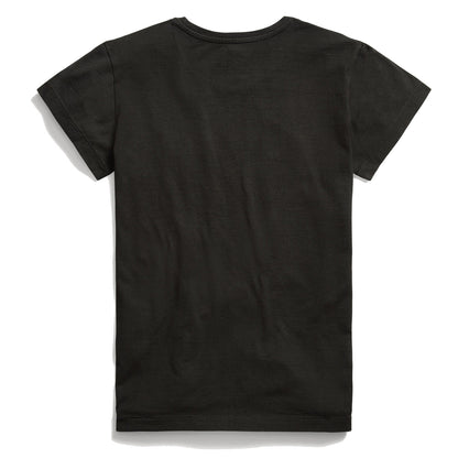 RRL by Ralph Lauren Womens Logo Cotton Jersey Tee Faded Black Canvas - The Sporting Lodge