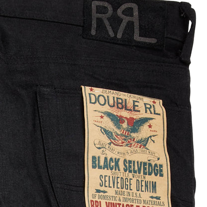 RRL by Ralph Lauren Vintage 5-Pocket New Black-on-Black Jean-4