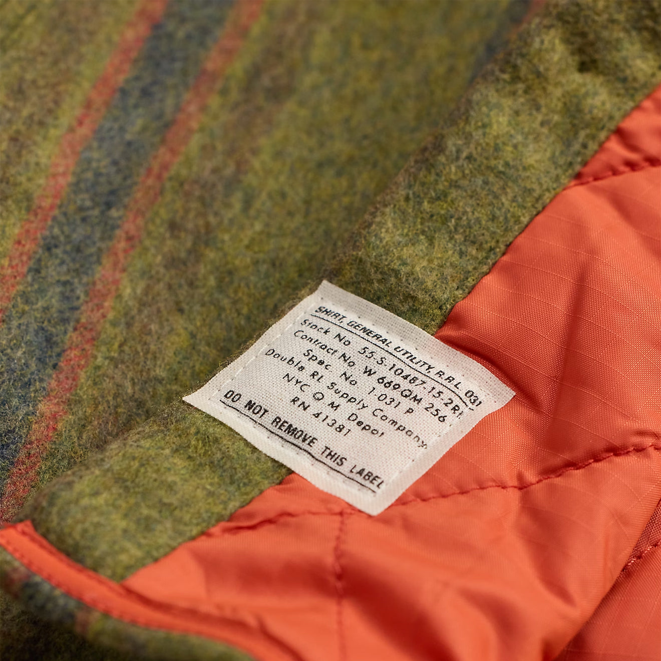 RRL By Ralph Lauren Brushed Twill Shirt Jacket Green Multi - The Sporting Lodge