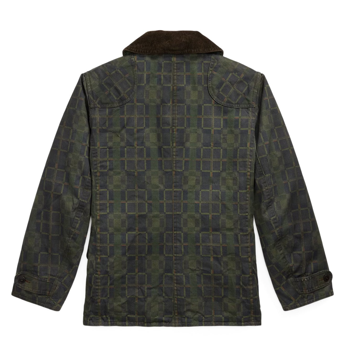 RRL By Ralph Lauren Check Print Oilcloth Jacket Navy Multi Plaid - The Sporting Lodge