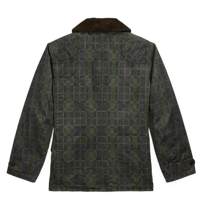 RRL By Ralph Lauren Check Print Oilcloth Jacket Navy Multi Plaid - The Sporting Lodge