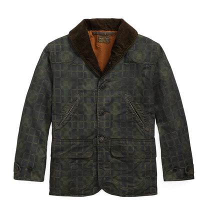 RRL By Ralph Lauren Check Print Oilcloth Jacket Navy Multi Plaid - The Sporting Lodge