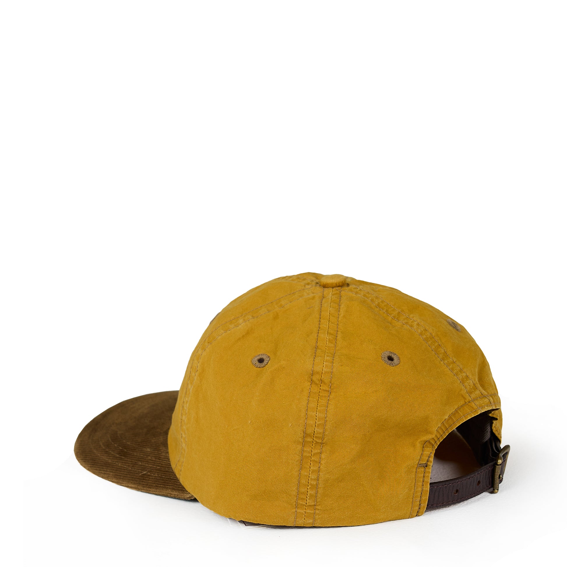 RRL By Ralph Lauren Corduroy Bill Oilcloth Ball Cap Mustard - The Sporting Lodge