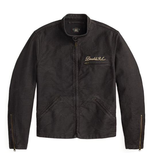 RRL By Ralph Lauren Corduroy Cafe Racer Jacket Vintage Black