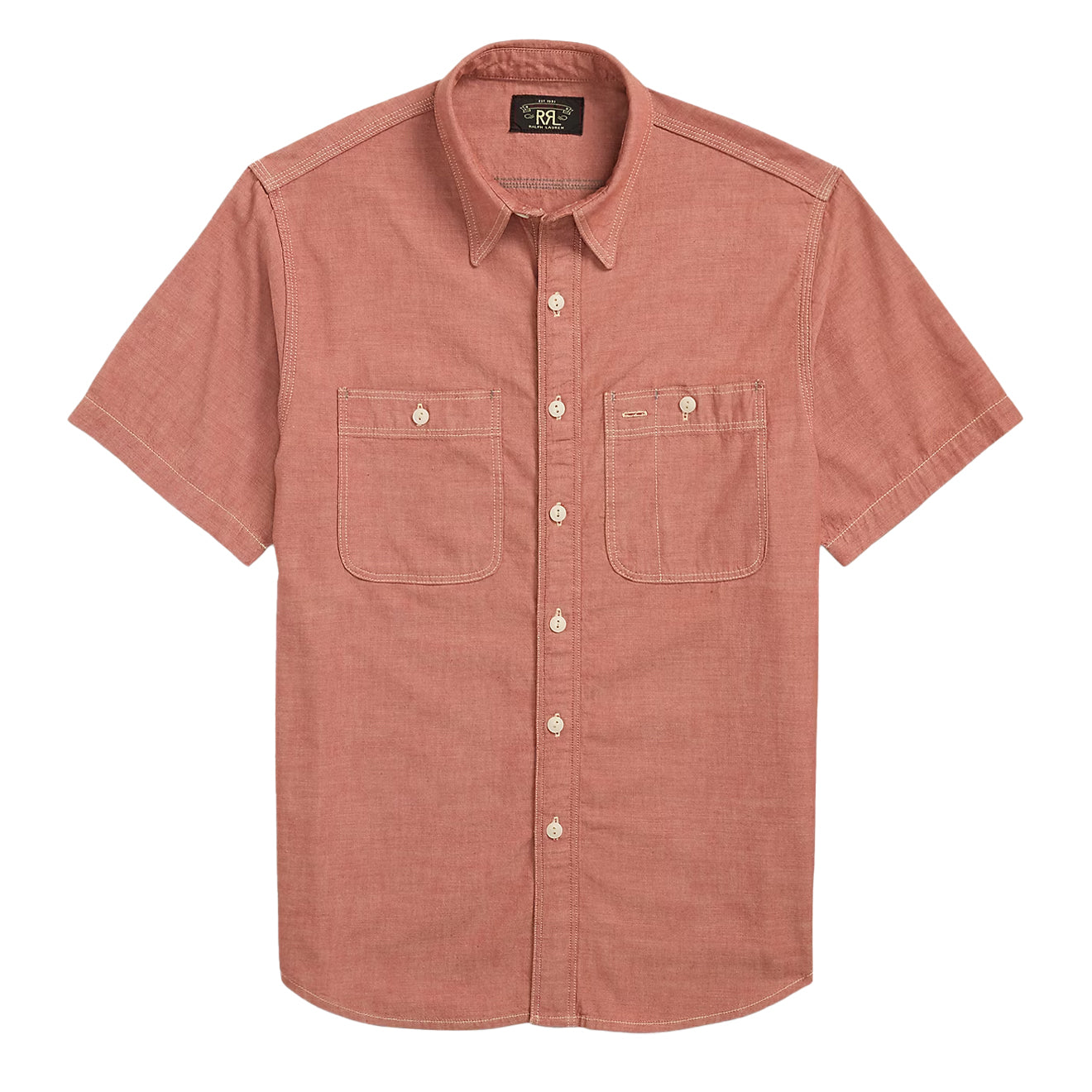 RRL By Ralph Lauren Craftsman S/S Short Sleeve Sport Shirt Red