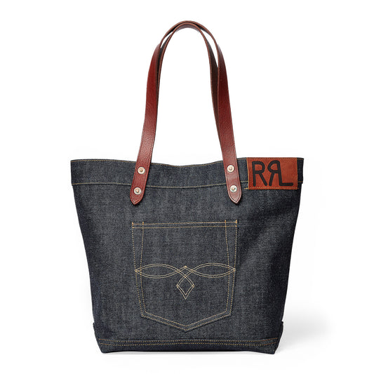 RRL By Ralph Lauren Denim Tote Indigo - The Sporting Lodge