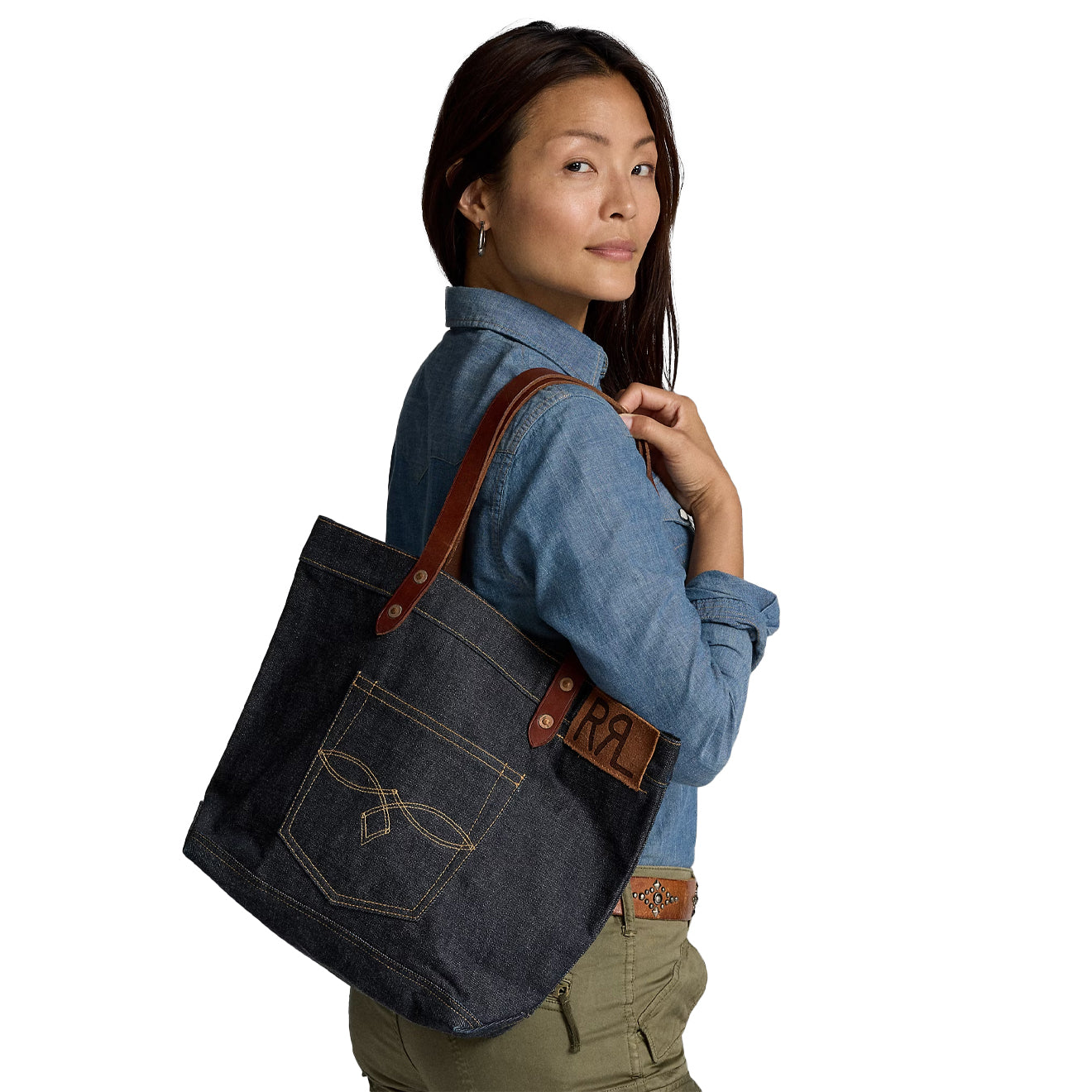 RRL By Ralph Lauren Denim Tote Indigo - The Sporting Lodge