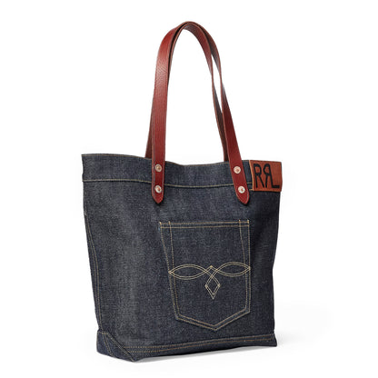 RRL By Ralph Lauren Denim Tote Indigo - The Sporting Lodge