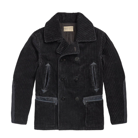 RRL By Ralph Lauren Denim Trim Corduroy Peacoat Vintage Navy - The Sporting Lodge