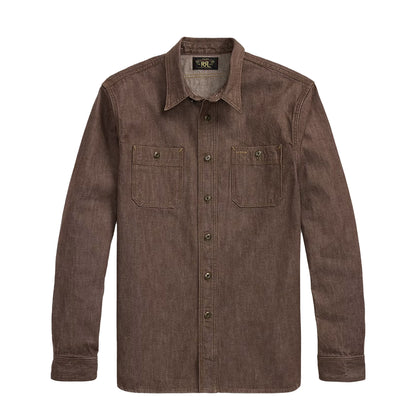 RRL By Ralph Lauren Denim Workshirt Brown