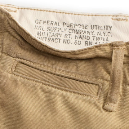 RRL By Ralph Lauren Distressed Chino Field Pant New Military Khaki - The Sporting Lodge