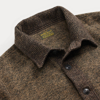 RRL By Ralph Lauren Double Knit Tweed Cardigan Brown / Multi - The Sporting Lodge