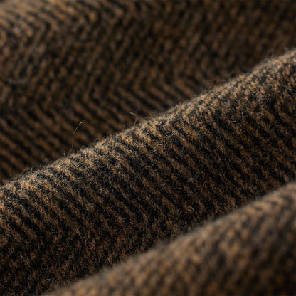 RRL By Ralph Lauren Double Knit Tweed Cardigan Brown / Multi - The Sporting Lodge