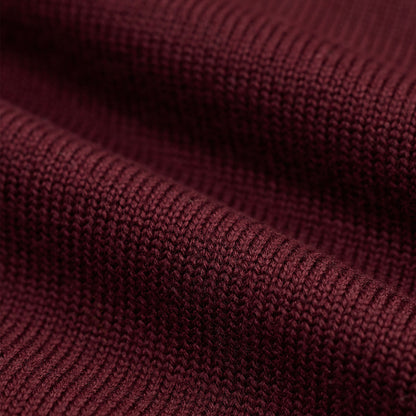 RRL By Ralph Lauren Embroidered Wool Quarter-Zip Jumper Maroon