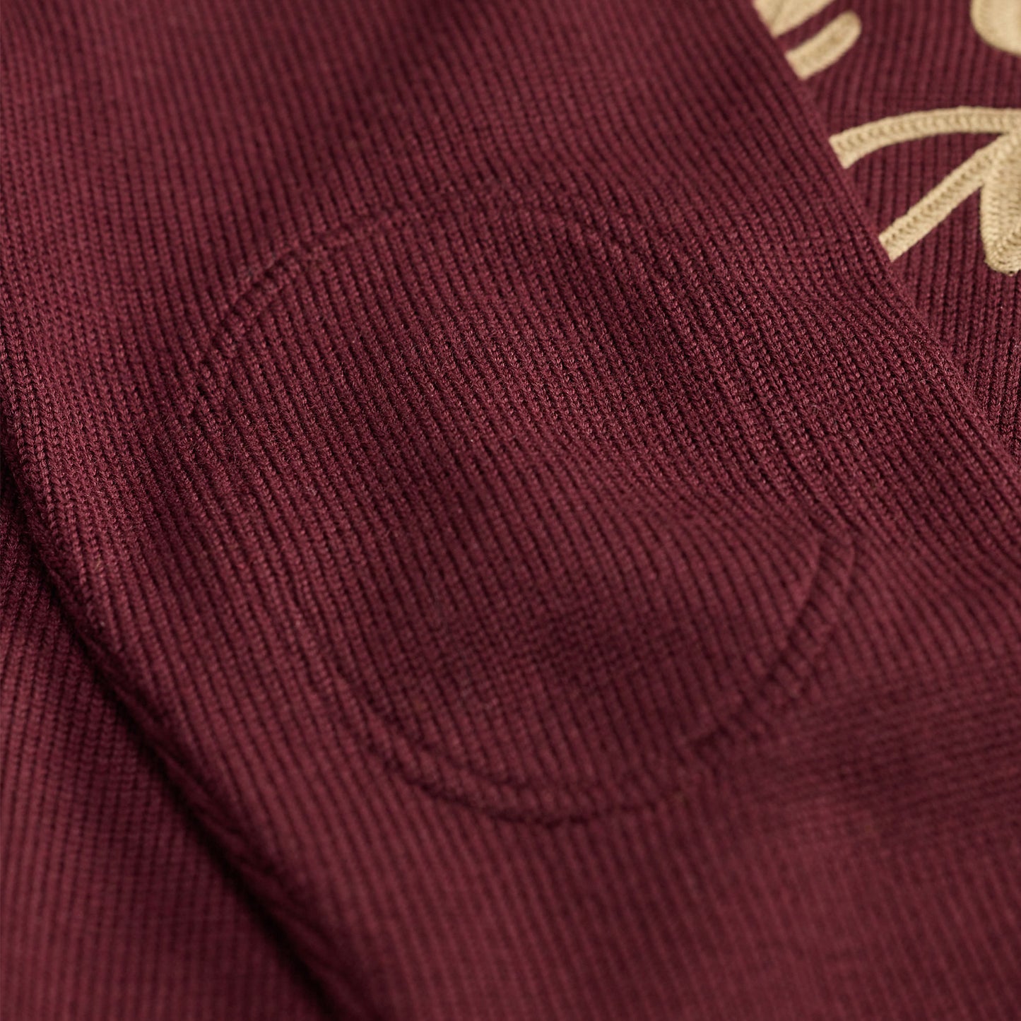 RRL By Ralph Lauren Embroidered Wool Quarter-Zip Jumper Maroon