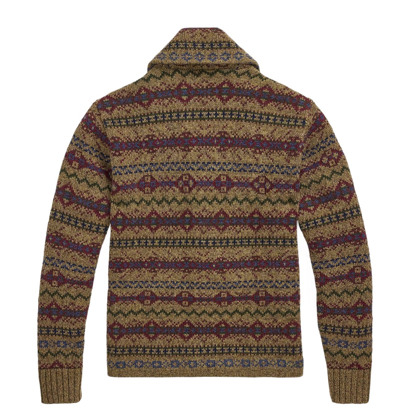 半額以下　alph Lauren RRL フェアアイル カーディガン RRL By Ralph Lauren Fair Isle Wool Cardigan Loden Heather Multi