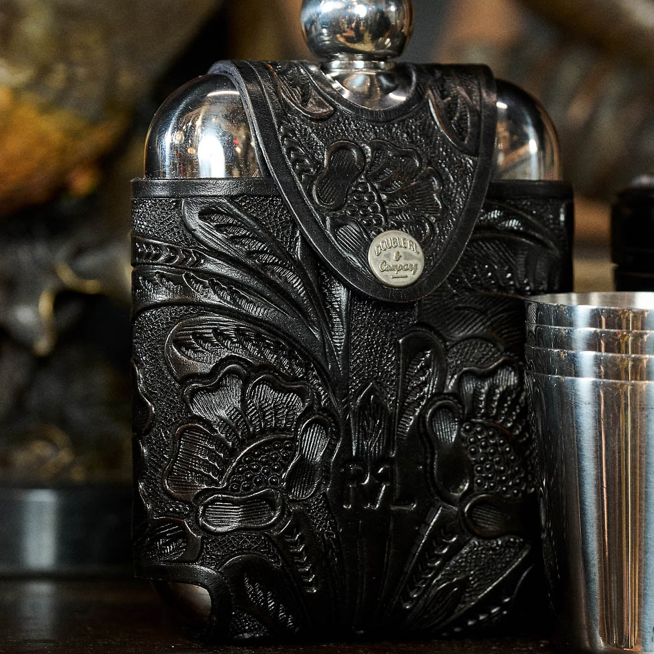 RRL By Ralph Lauren Flask Vintage Silver / Black – The Sporting Lodge