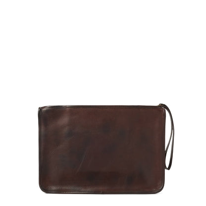 RRL By Ralph Lauren Flat Pouch Pouch Medium Dark Brown - The Sporting Lodge