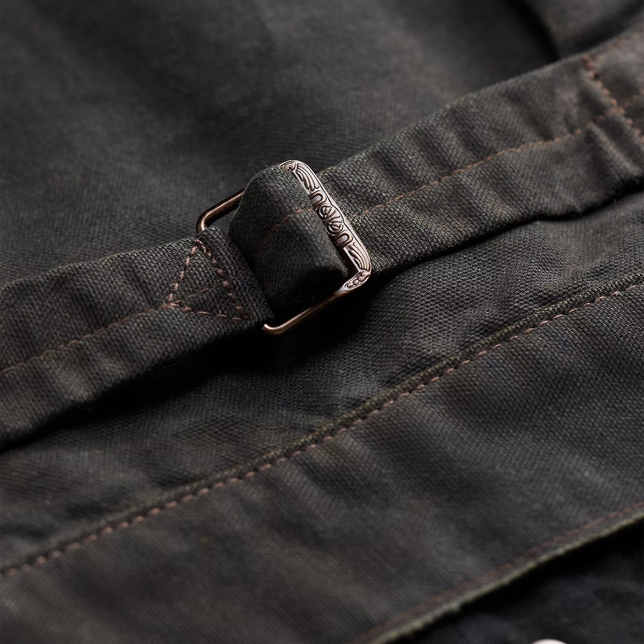 RRL By Ralph Lauren Fleece - Panelled Canvas Jacket Vintage Black / Brown