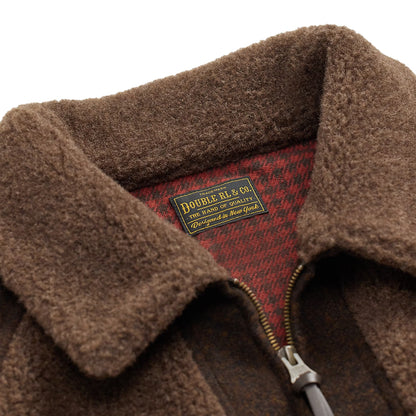 RRL By Ralph Lauren Fleece-Panelled Jacquard Jacket Brown / Multi